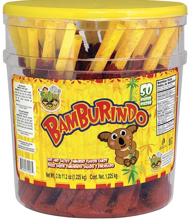 BAMBURINDO HOT/SPICY TAMARIND STRAW CANDY