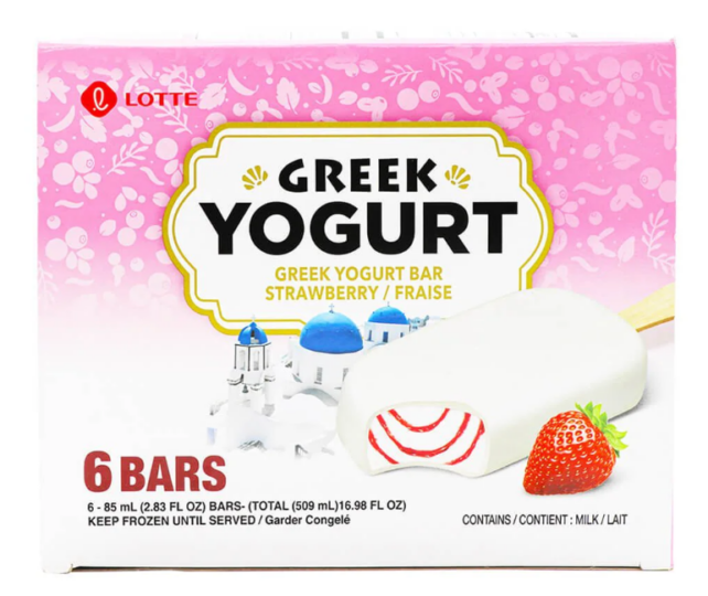 GREEK YOGURT/STRAWBERRY ICE BAR